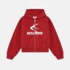 PRODUCTO 1 (1) Logo Red Zipped Hoodie
