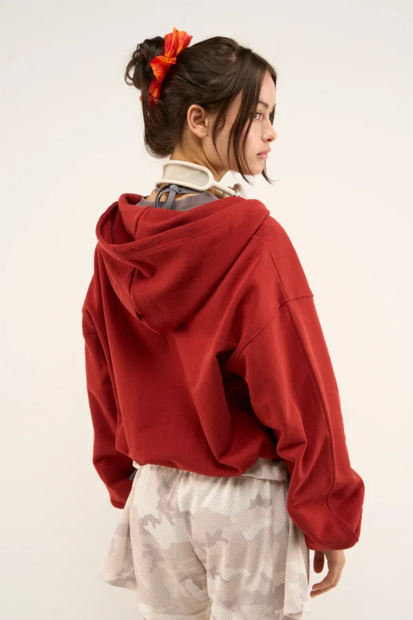 PRODUCTO 1 C Logo Red Zipped Hoodie