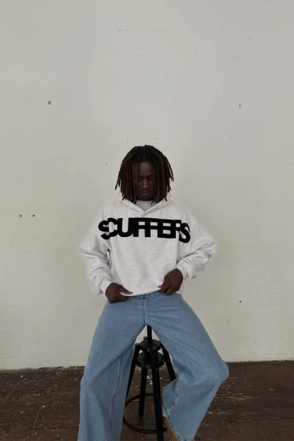 PRODUCTO 2 E Flock Light Grey Hoodie