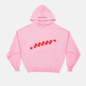 STARS HOODIE PANTHER PINK