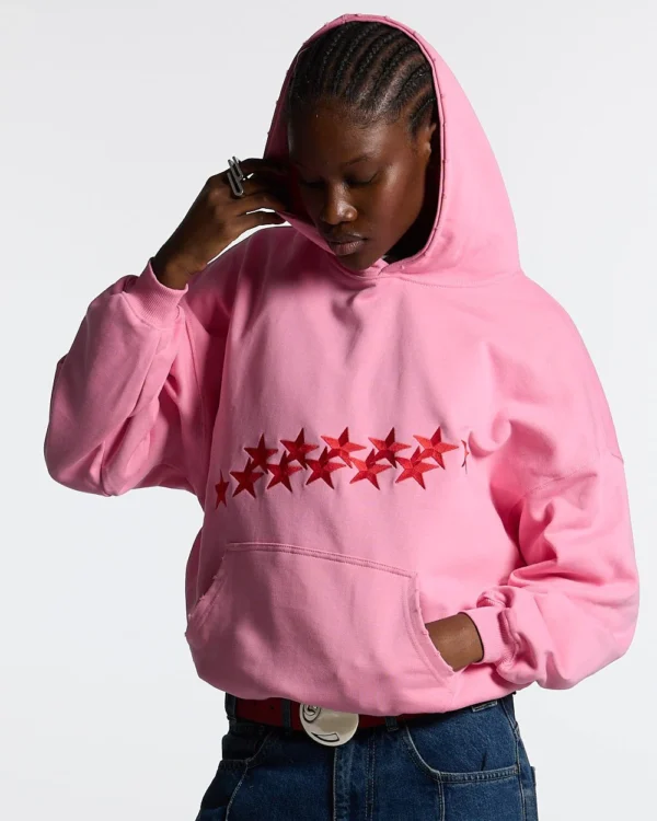 PRODUCTO 5 B STARS HOODIE PANTHER PINK